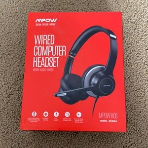 MPOW Wired Computer Headset
